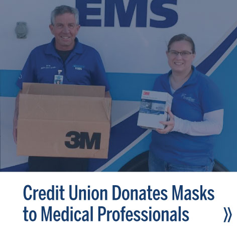 Credit Union Donates Masks to Medical Professionals