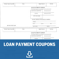 Loan Payment Coupons. Click to download form.