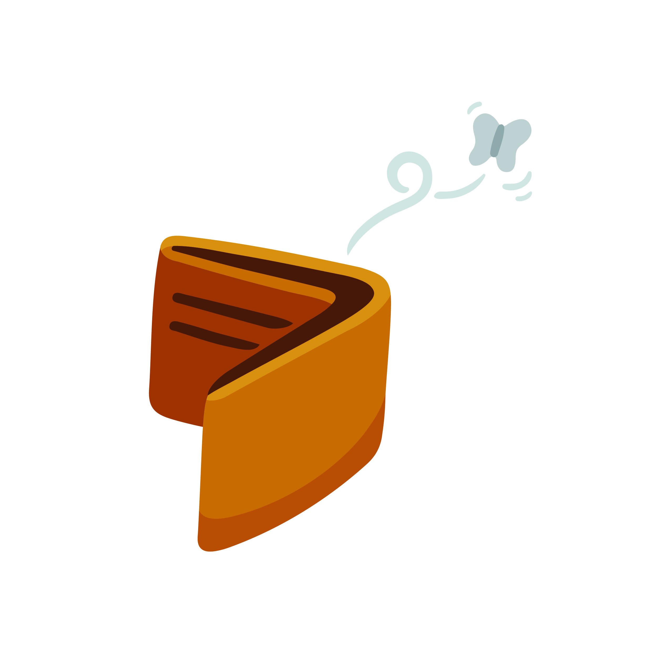 A cartoon graphic of a wallet with a butterfly flying away from it.