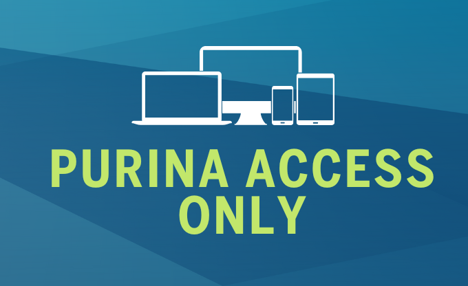 graphic that says Purina Access Only