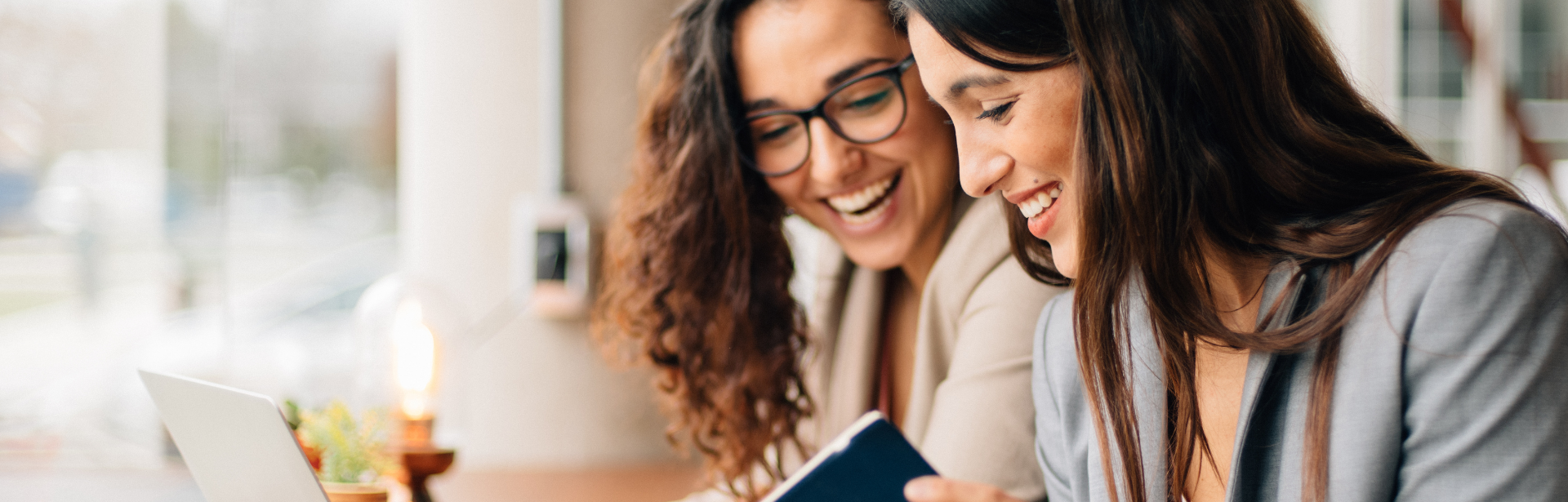 smiling women in business meeting